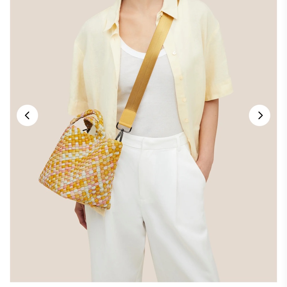 Naghedi small bag and purse in saffron